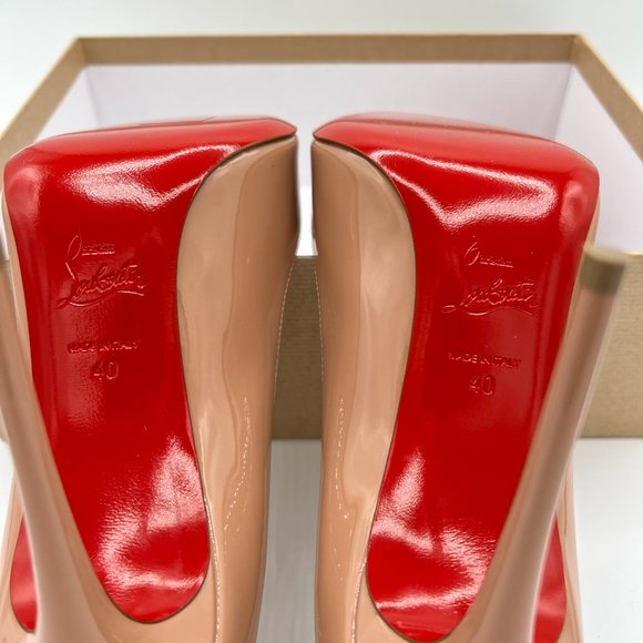 Christian Louboutin Pigalle Follies 100 Patent Leather Red Bottom Pumps - Picture 8 of 13